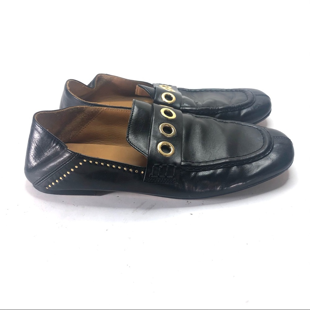 Isabel Marant black leather slippers size 37